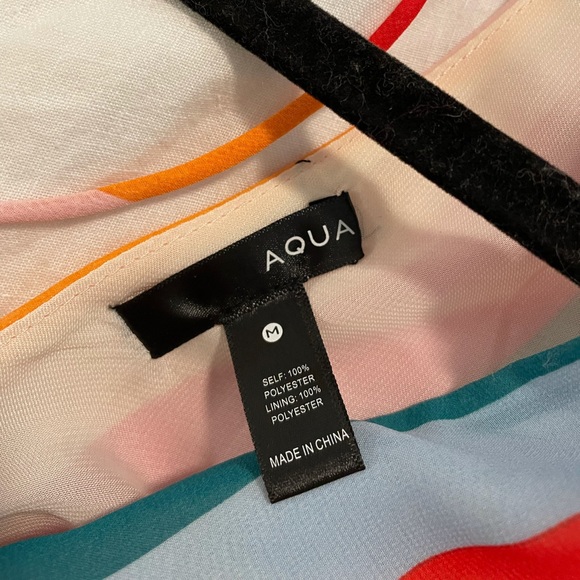 AQUA rainbow cropped top- worn once- size medium. - Picture 2 of 5